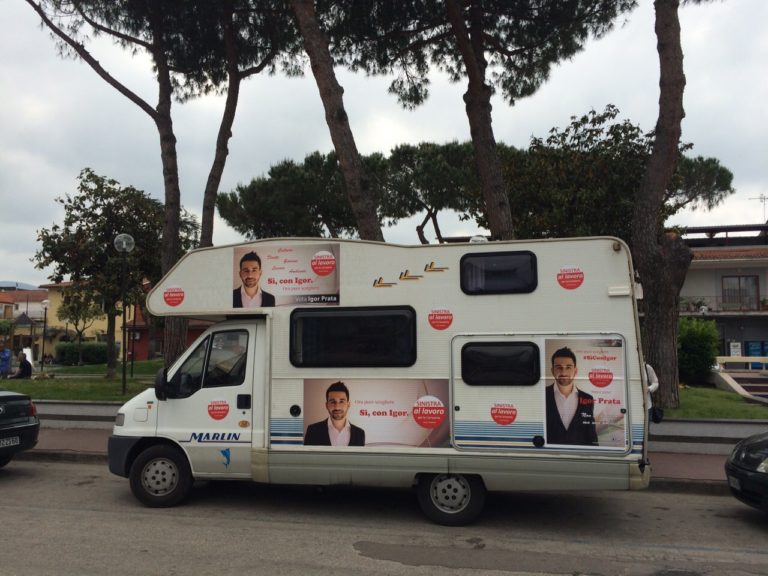 Regionali Campania, Prata in tour per la provincia di Caserta con un camper