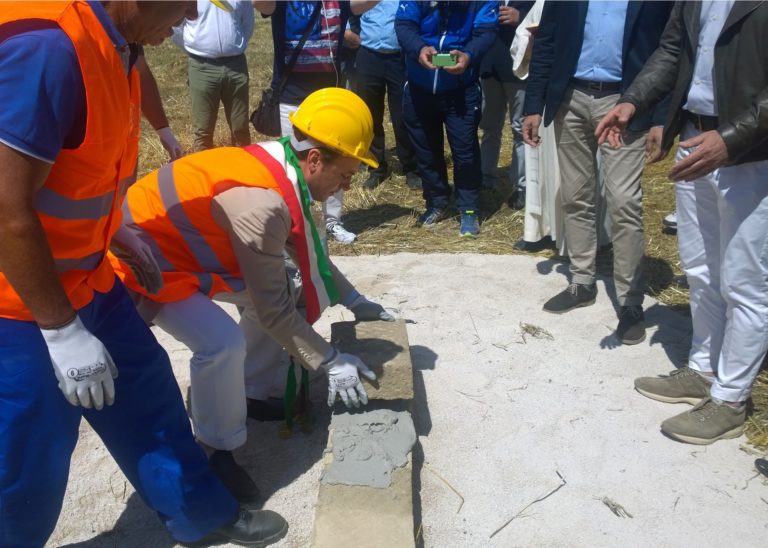 Frignano: inaugurato il cantiere del nuovo cimitero