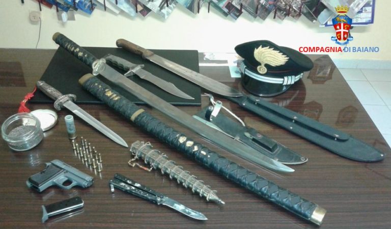 Baiano: armi in casa, un arresto e una denuncia
