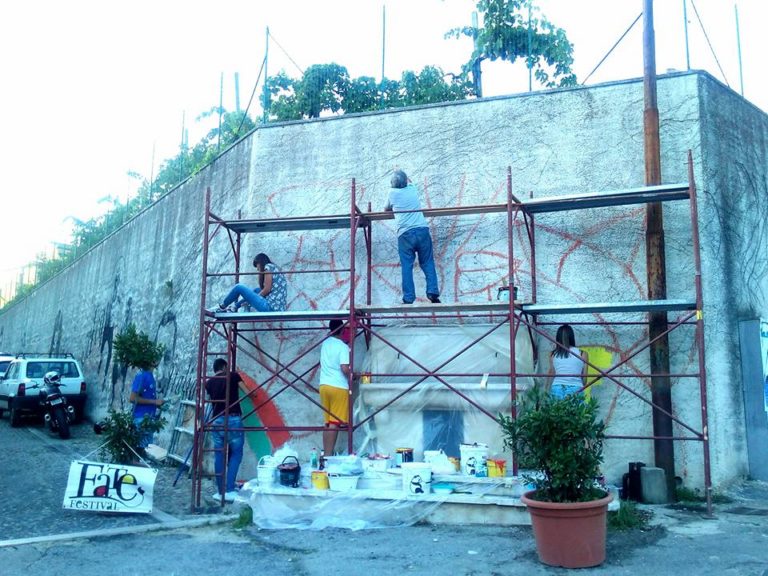 Fate Festival 2015, un vero festival di rigenerazione culturale: artisti a lavoro