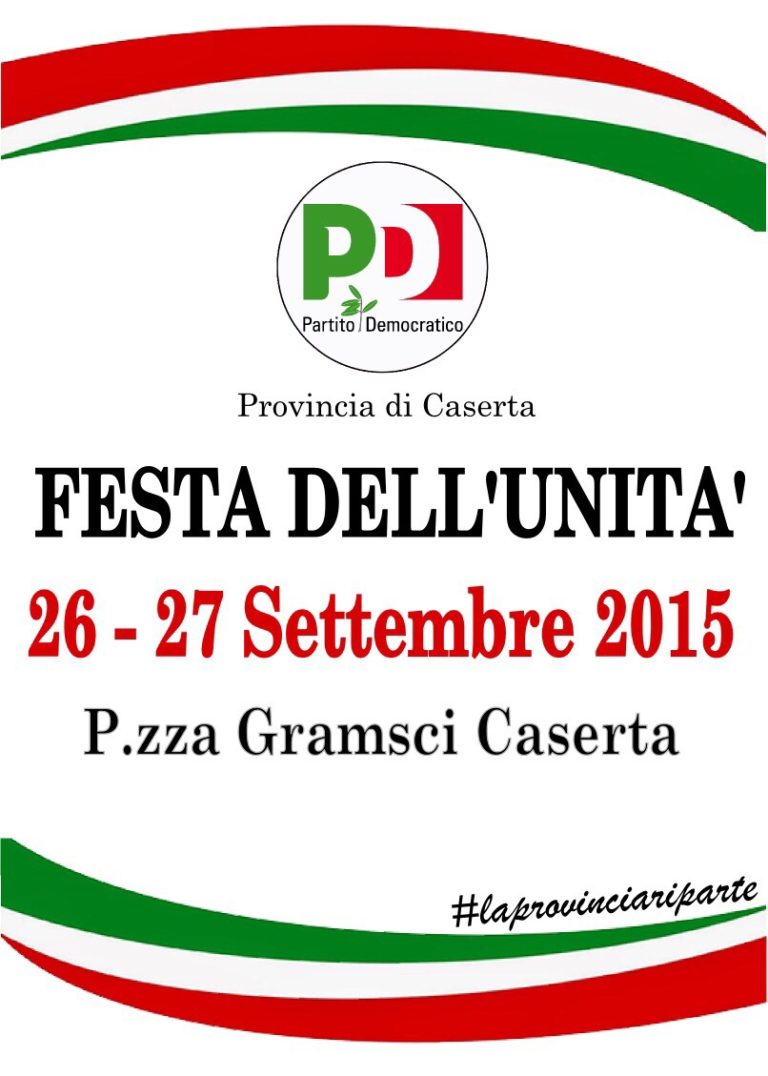 Pd Caserta, Vitale chiama a raccolta i democrat: a fine mese Festa provinciale dell’Unità