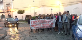 Aversa: marcia per Italia dell’Aversana, colleghi e amici chiedono verità FOTO