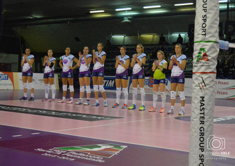 Vollley, la Clendy Aversa si arrende al 5° a Pesaro