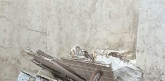 Aversa: scarti edili scaricati in strada, le foto