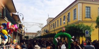 Teverola: festa in piazza, prima uscita per il sindaco baby