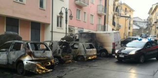 Altavilla Irpina: quattro auto in fiamme, intervengono carabinieri