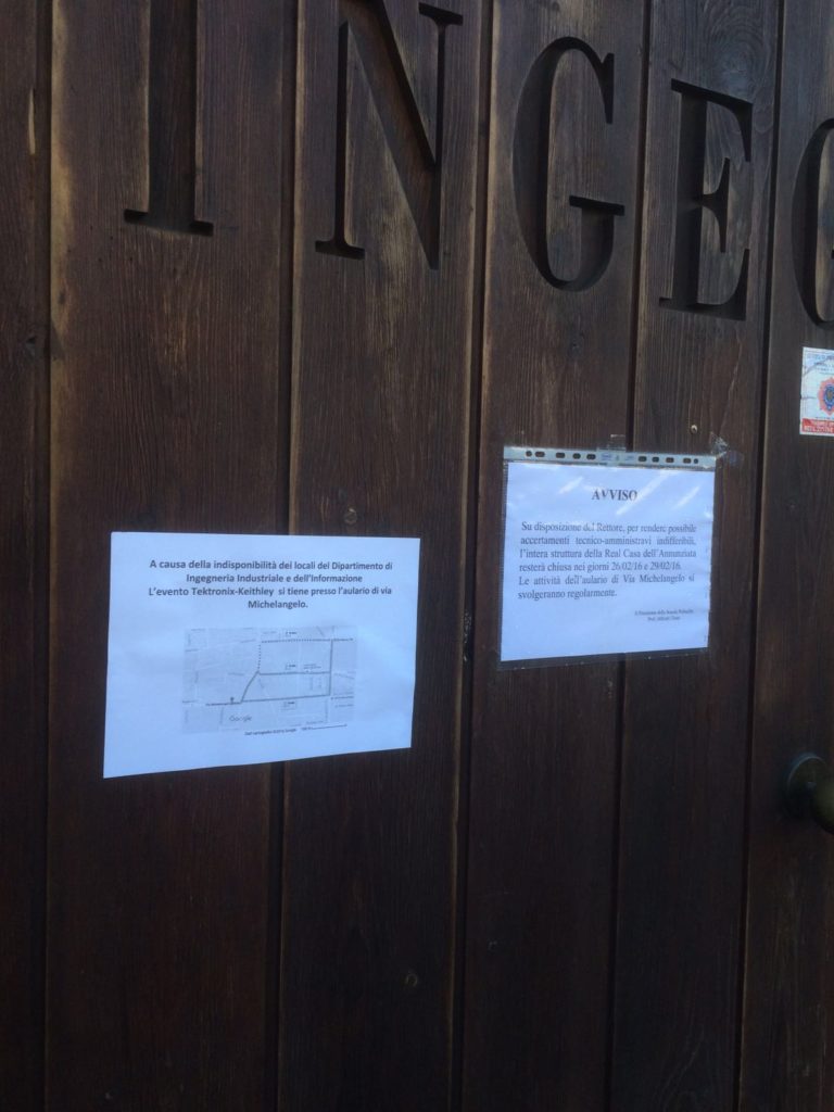 Aversa: accertamenti tecnico-amministrativi resta chiusa la facoltà di Ingegneria all’Annunziata