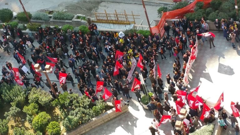 Vertenze Gepin e Almaviva, presidio Cgil al Consiglio regionale e all’assessorato al lavoro