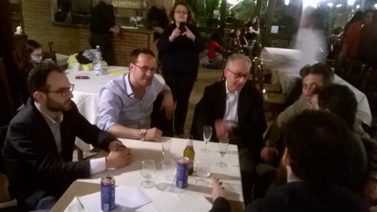 Casagiove, incursione di Carlo Marino alla cena di Corsale