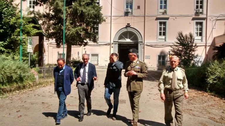 Caserta: Carlo Marino all’ospedale militare e al parco Cerasole