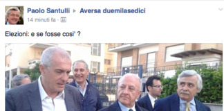 Aversa: Santulli posta su facebook foto con Franco Liguori e scrive “E se fosse così?”