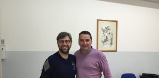 Arienza, Biagio Palmieri in campo con Davide Guida