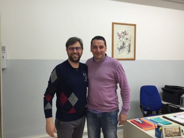 Arienza, Biagio Palmieri in campo con Davide Guida