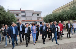 Capodrise: visita di De Luca a sostegno di Filippo Topo