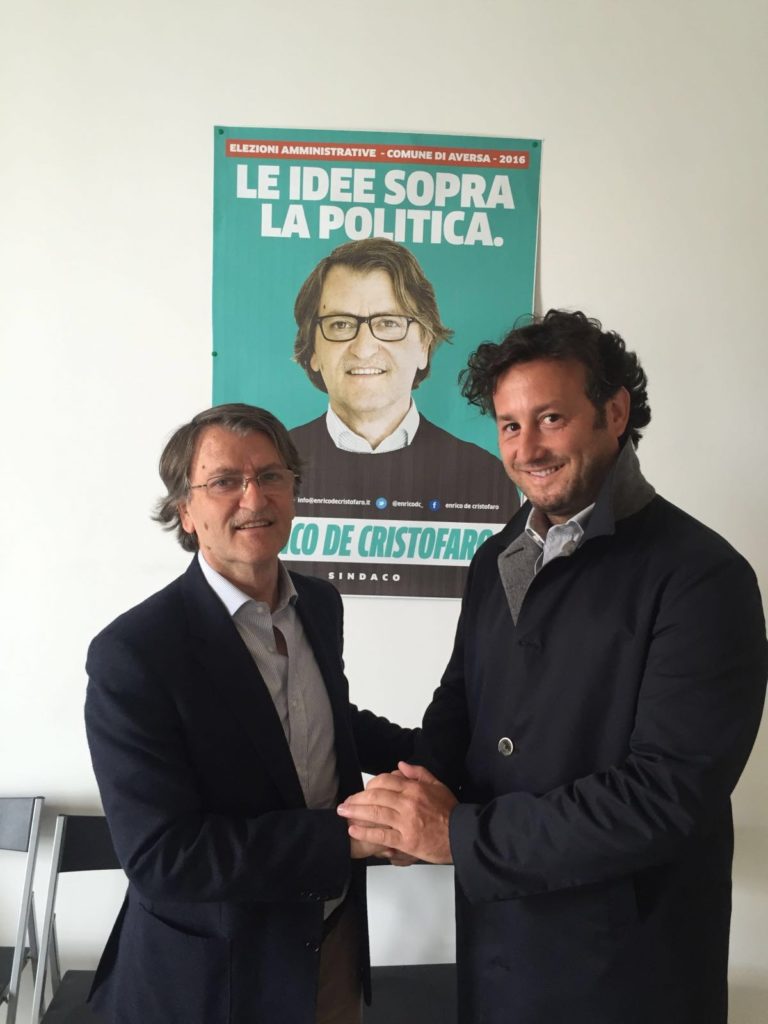 Aversa, Alfonso Oliva in campo con Enrico De Cristofaro