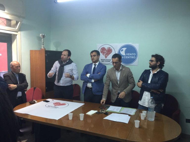 FOTO – Presentate le liste Vento di Centro e Marcianise nel Cuore, hanno partecipato Zinzi e Abbate