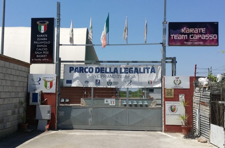 San Cipriano, festa dello sport al parco della legalità