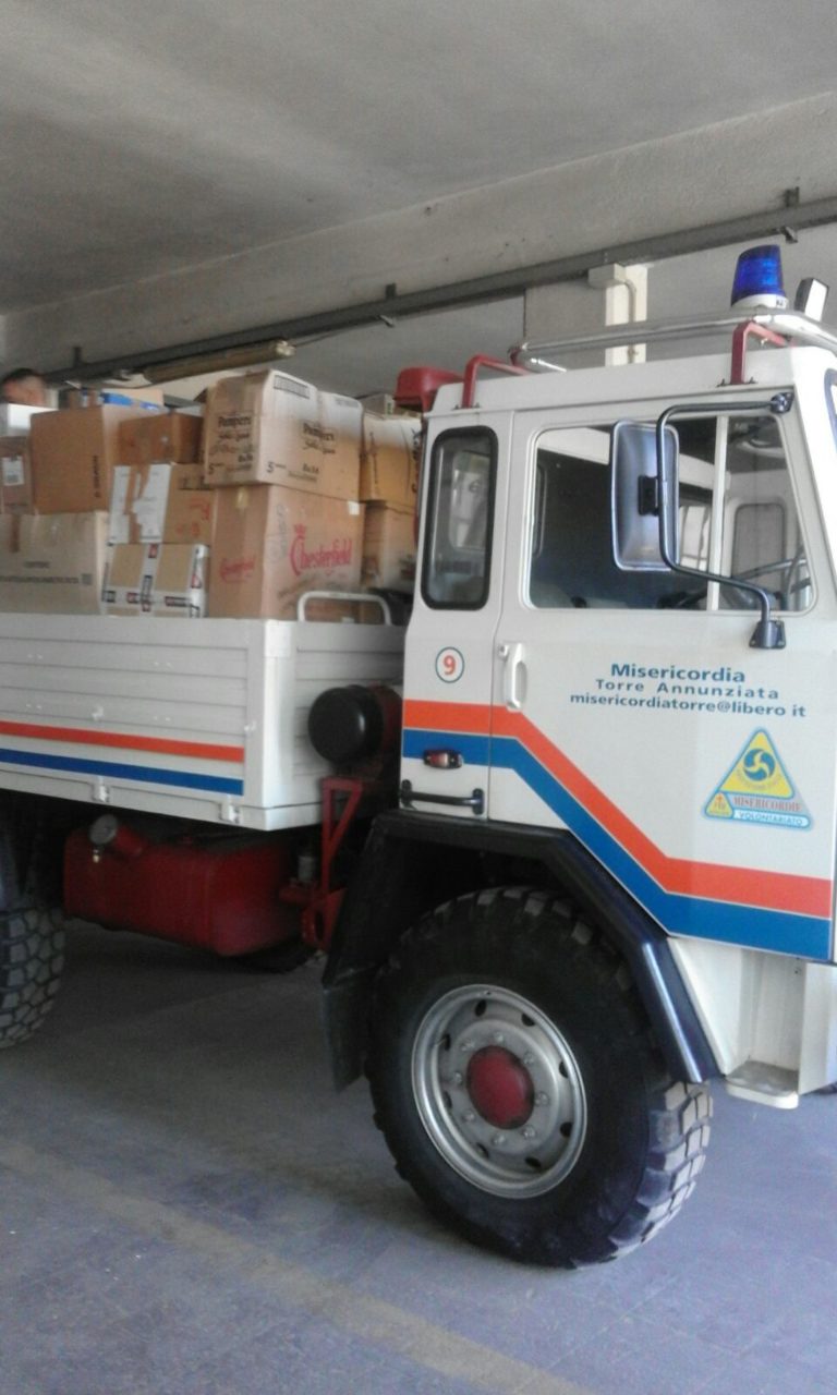 Il cuore degli Ultras del Savoia: consegnati beni di prima necessità per i terremotati