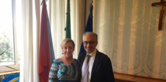 Caserta, Marino incontra console Usa Diana Murray