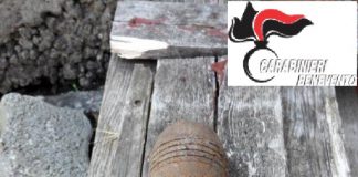 FOTO – Benevento, fatto brillare ordigno bellico della seconda guerra mondiale rinvenuto durante i lavori in un vigneto