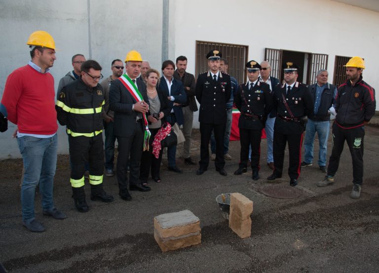Qualiano: posa della prima pietra della caserma dei vigili del fuoco