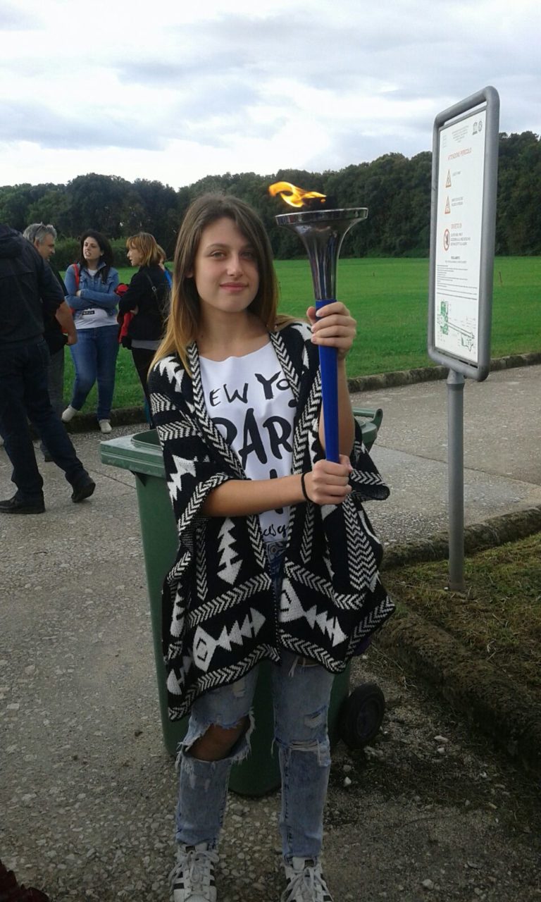 Gli alunni del Buonarroti di Caserta alla staffetta per la pace più lunga del mondo