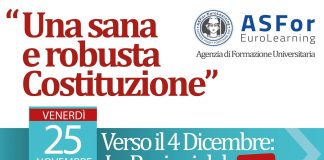 Caserta, ASFor EuroLearning promuove confronto su ragioni del no a riforma costituzionale