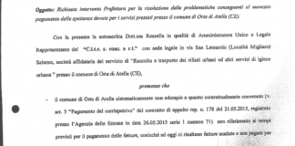 Orta di Atella, D’Ambrosio: dal sindaco bugie anche sul debito con la Cite