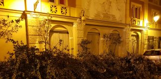 FOTO – Aversa, sfalci di potatura abbandonati davanti le uscite di sicurezza del Cimarosa