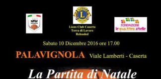 Caserta, al Palavignola la partita per la Fondazione 4 Stelle