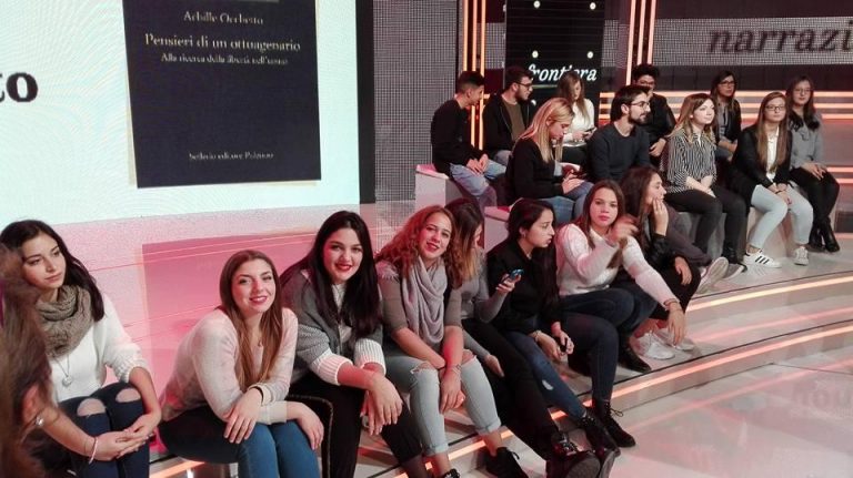 Caserta, gli studenti del Terra di Lavoro ospita da Augias in Rai