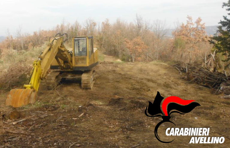 Fermato sbancamento illegale in Irpinia
