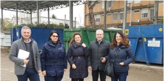 Aversa, sopralluogo all’isola ecologica di via Perugia