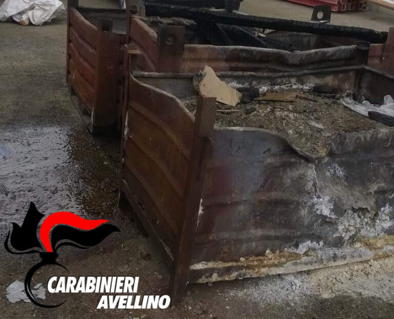 Nusco: sorpresi a incendiare scarti di lavorazione industriale, due denunciati