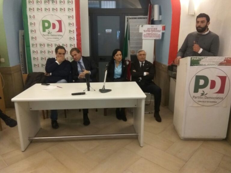 Aversa, Santulli ufficializza l’adesione al gruppo consiliare del Partito Democratico