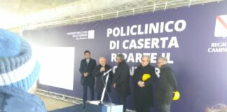 Caserta, De Luca riapre il cantiere del Policlinico: opera strategica