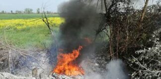 Grazzanise: sorpresi a incendiare rifiuti speciali, 5 arresti