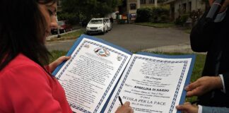 Caserta, il Collecini porta la fiaccola della pace a San Leucio