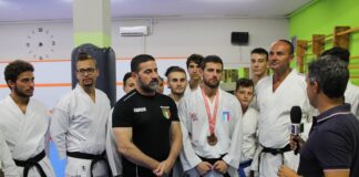 Olimpionico Giovanni Improta intervistato dai giornalisti di Rai Tre