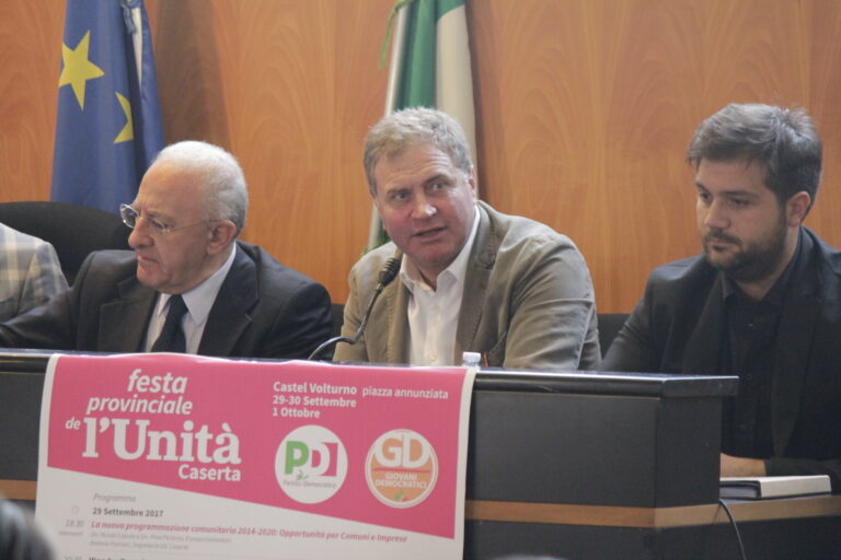 Festa dell’Unità a Castel Volturno, Graziano: De Luca conferma impegno per territorio
