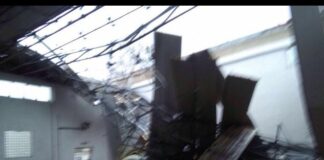 Aversa nella morsa del maltempo, crolla tetto palestra del Volta