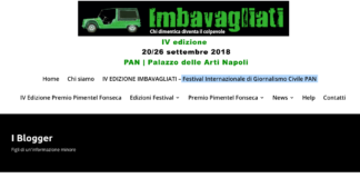 Il direttore di Campania Notizie Mario De Michele ospite di “Imbavagliati Festival Internazionale di Giornalismo Civile”, si terrà al Palazzo delle Arti di Napoli dal 20 al 26 settembre