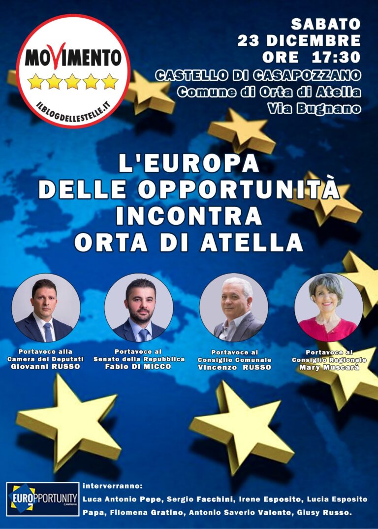 Orta di Atella, evento dei 5 Stelle nel Castello degli evasori fiscali ma non è colpa loro. Pastena e company devono pagare 300mila euro di Tari. Il centro “Fabulae” si mette in regola con la tassa