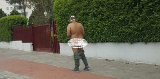 Shock ad Aversa, uomo passeggia nudo per il centro della città: allertate le forze dell’ordine