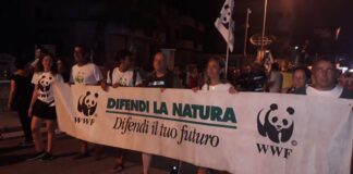VIDEO E FOTO Lungo corteo alla fiaccolata contro i roghi tossici nell’Agro aversano: ora tocca alle istituzioni. Basta chiacchiere