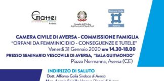 Orfani da femminicidio, iniziativa al seminario vescovile di Aversa