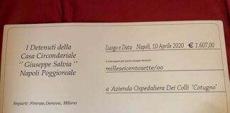 Raccolta fondi nel carcere di Napoli-Poggioreale, detenuti raccolgono 1607 euro e li donano all’ospedale Cotugno per la lotta contro il Coronavirus