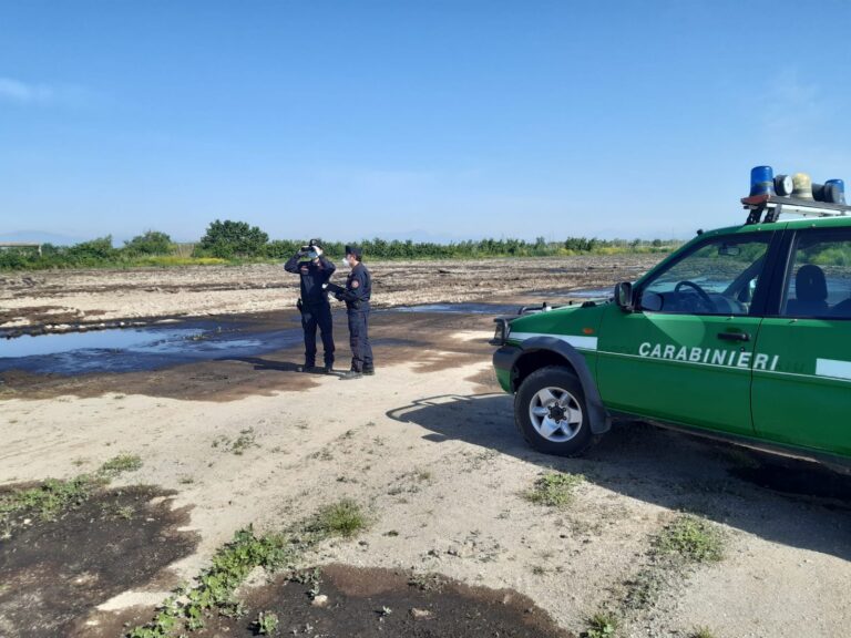 Operazione ‘Strade Sicure’, scarico di liquami in un terreno agricolo: fondo da 20mila mq sequestrato e due fratelli denunciati