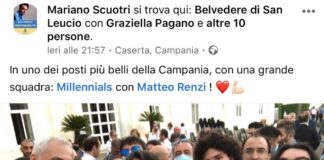 LE FOTO SHOCK Il libro di Renzi presentato a Caserta diventa uno spot per il Coronavirus