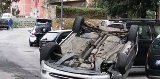 Castel Volturno: Fiat Punto si ribalta, 18enne del posto perde la vita